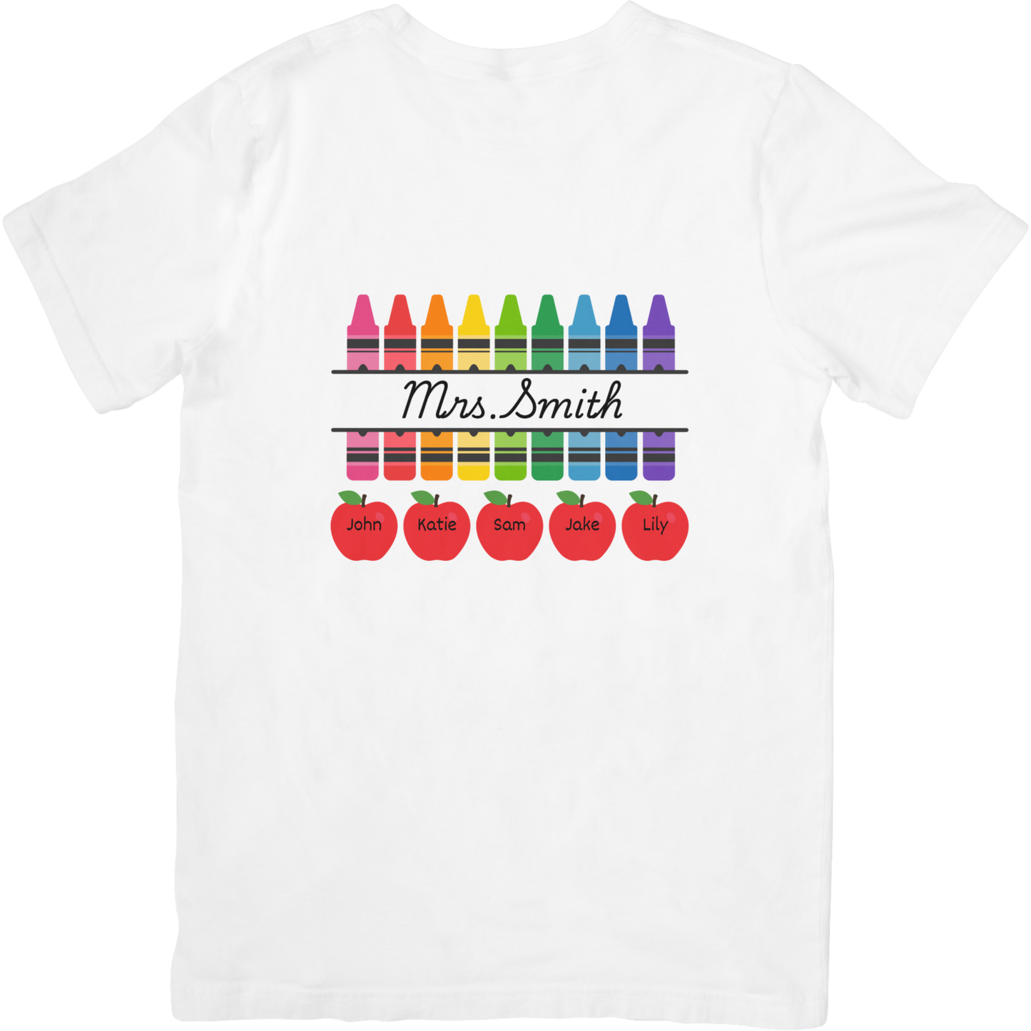 Name and Student Apples T-Shirt