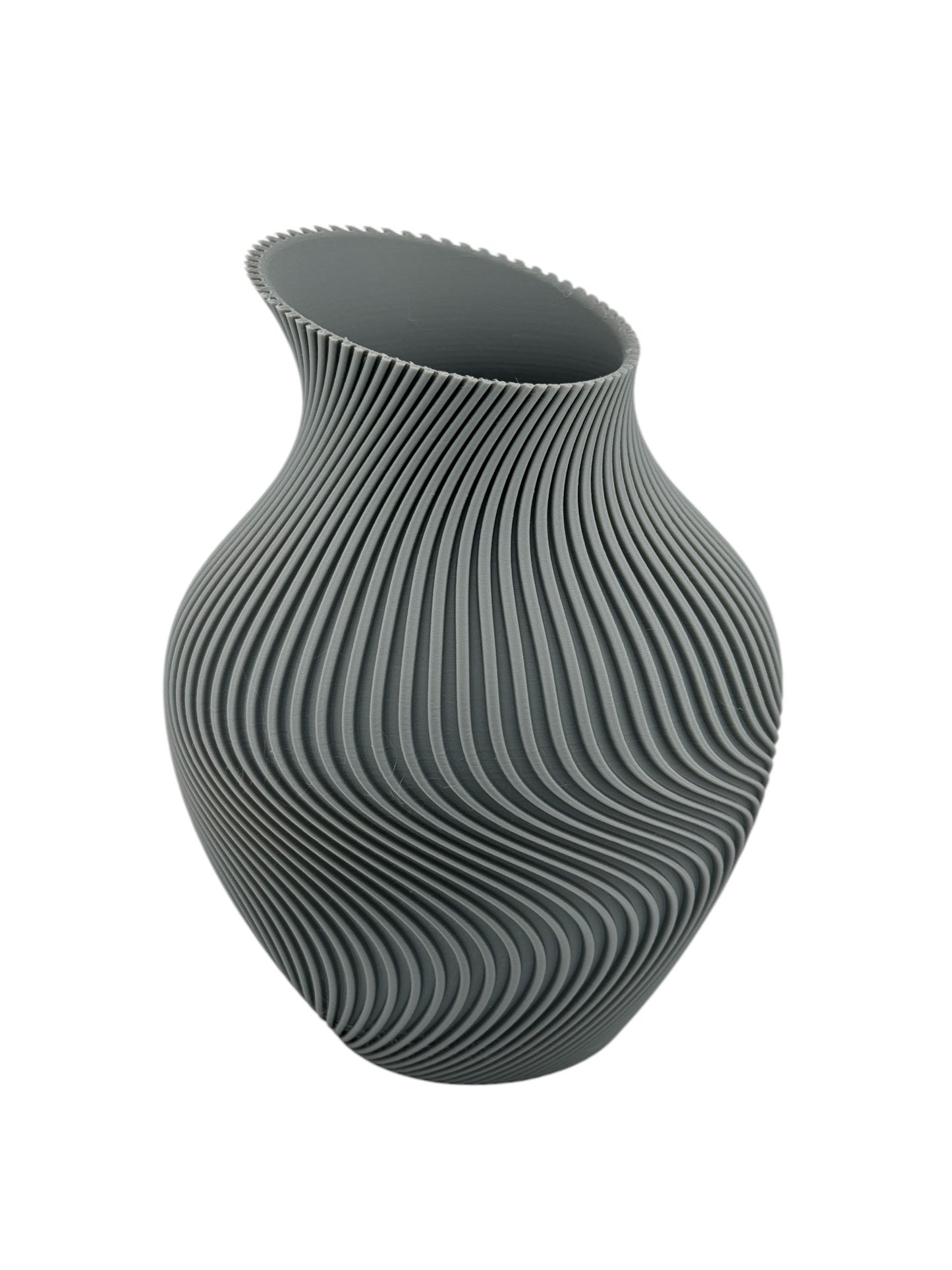 3D Printed Modern Wavy Vase