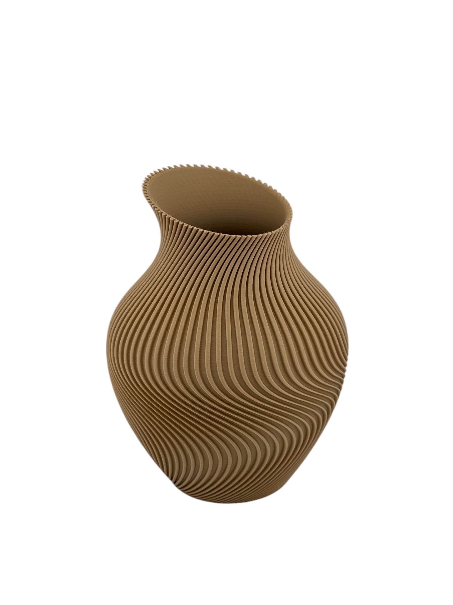 3D Printed Modern Wavy Vase