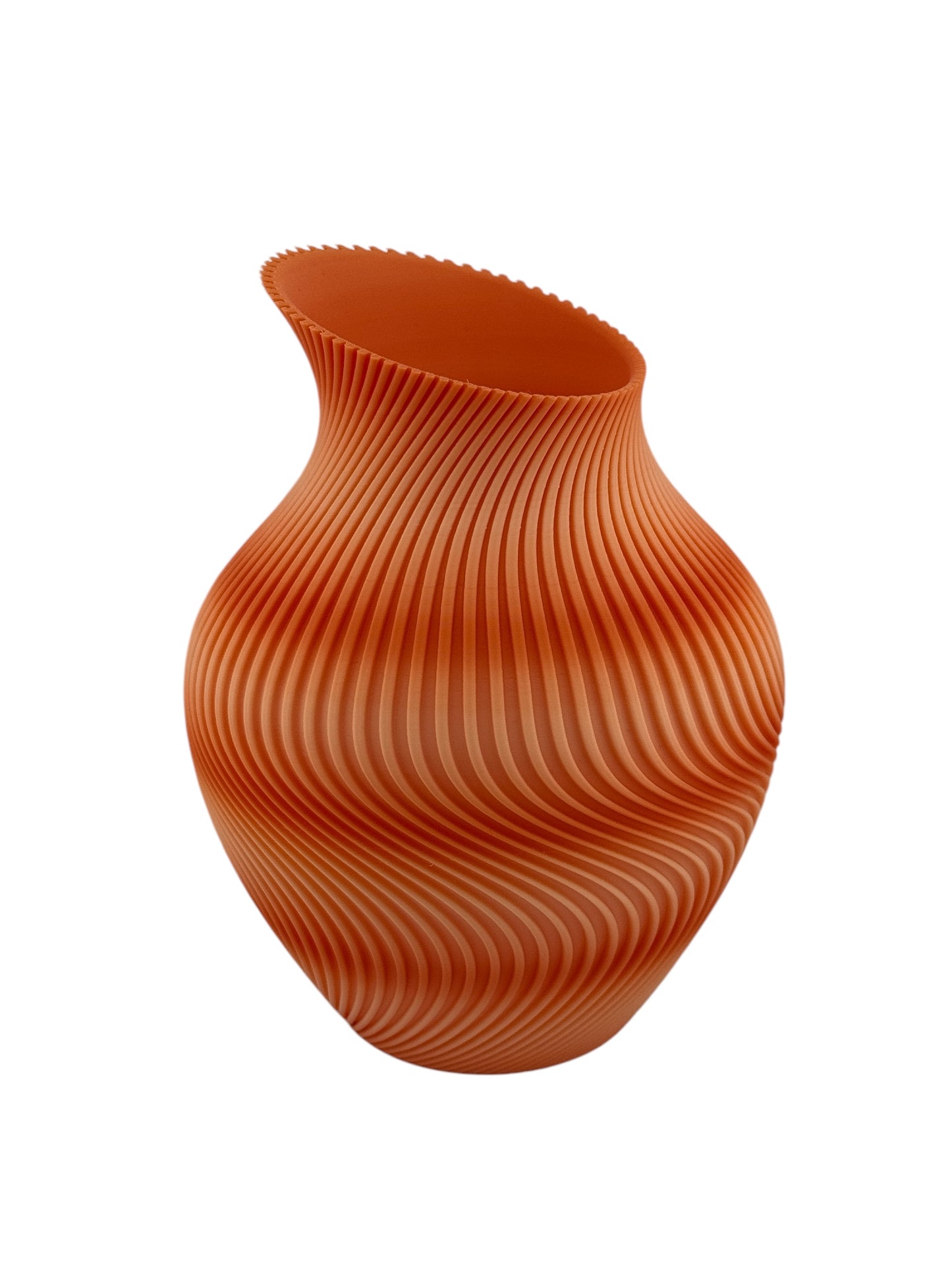 3D Printed Modern Wavy Vase