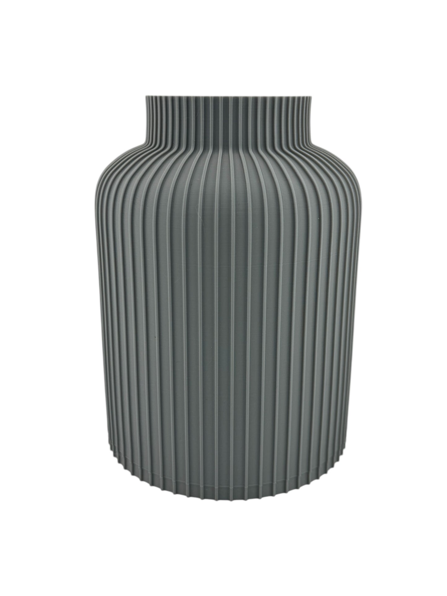 Ridged 3D Printed Vase
