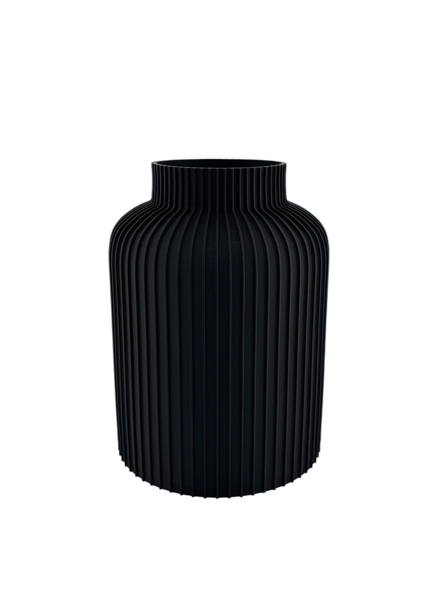 Ridged 3D Printed Vase
