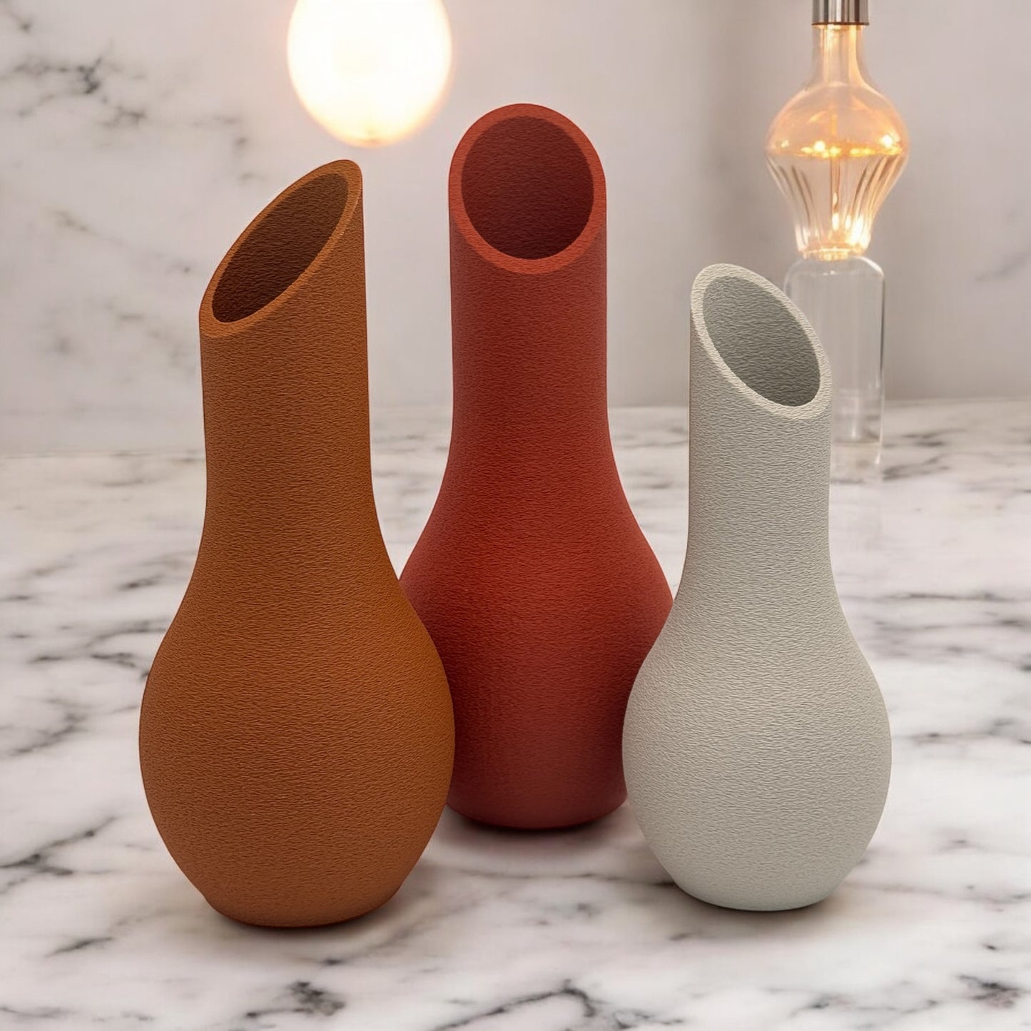 Modern Textured 3D Printed Vase