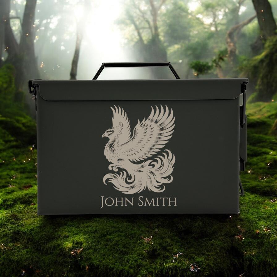 Engraved .50&.30 Cal Ammo Box