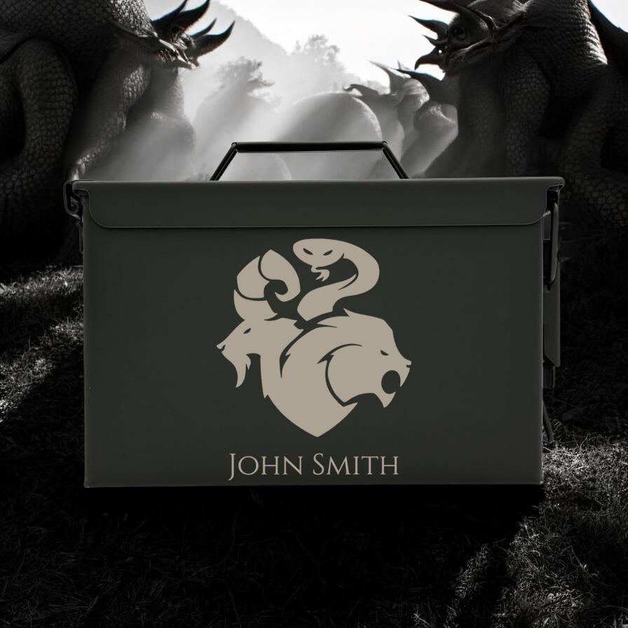 Engraved .50&.30 Cal Ammo Box