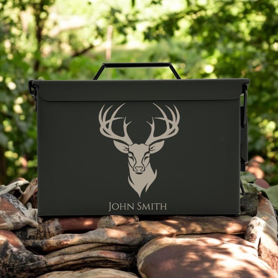 Engraved .50 & .30 Cal Ammo Box