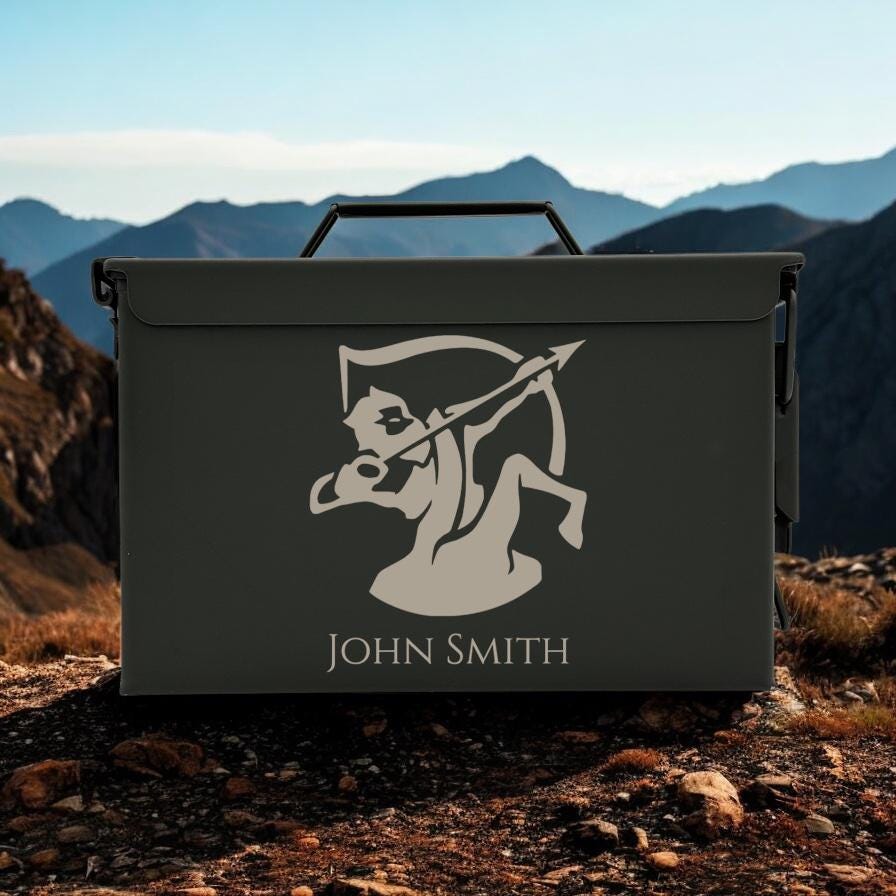 Engraved .50&.30 Cal Ammo Box
