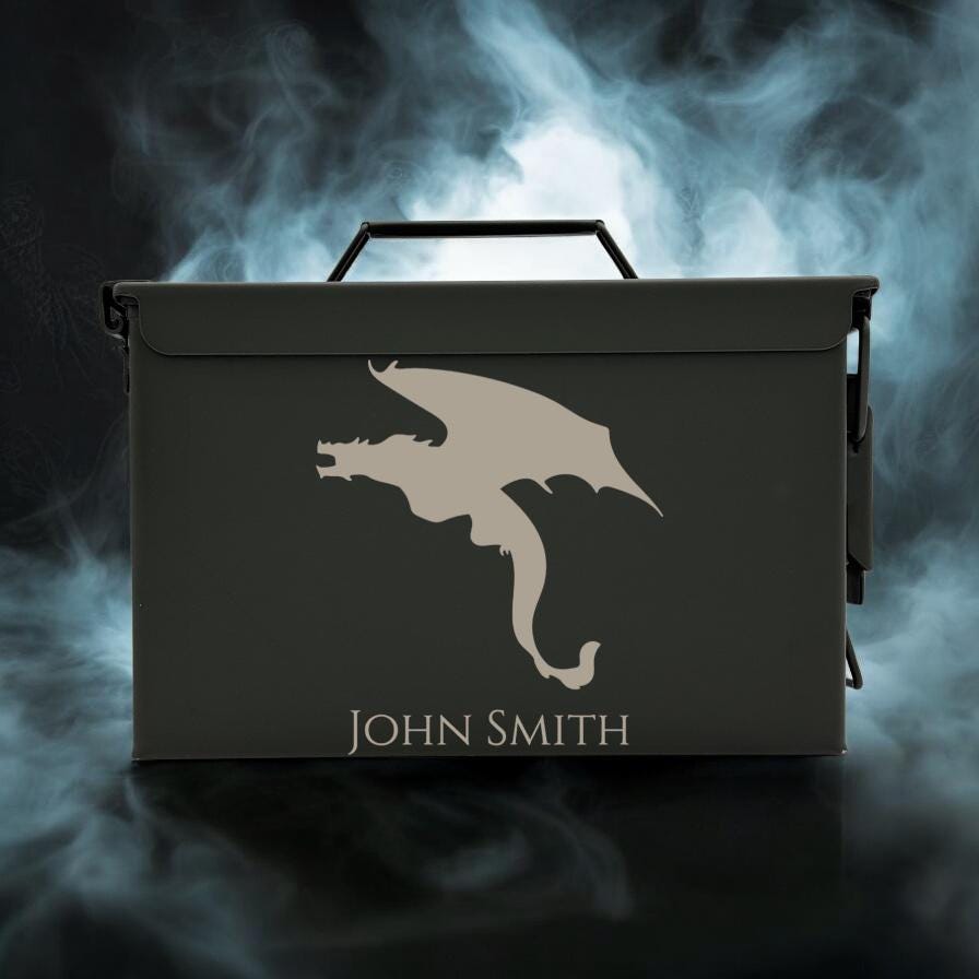 Engraved .50&.30 Cal Ammo Box
