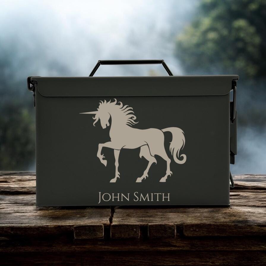 Engraved .50&.30 Cal Ammo Box
