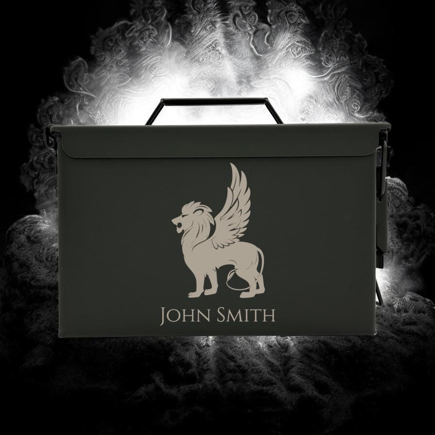 Engraved .50&.30 Cal Ammo Box