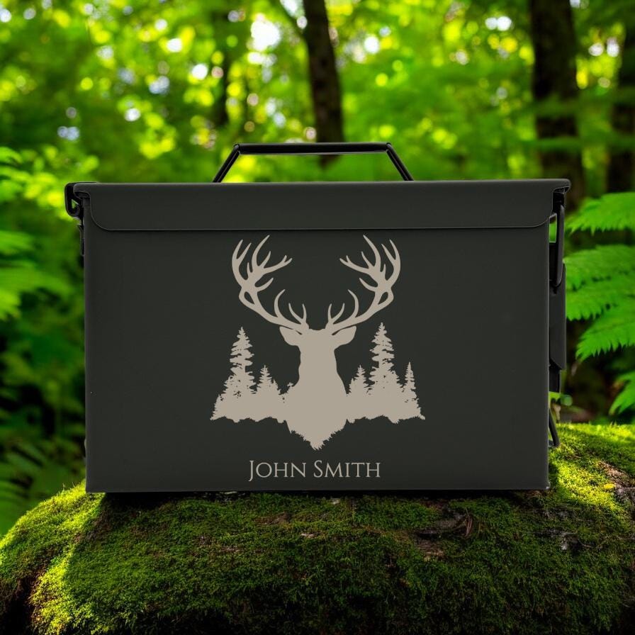 Engraved .50 & .30 Cal Ammo Box