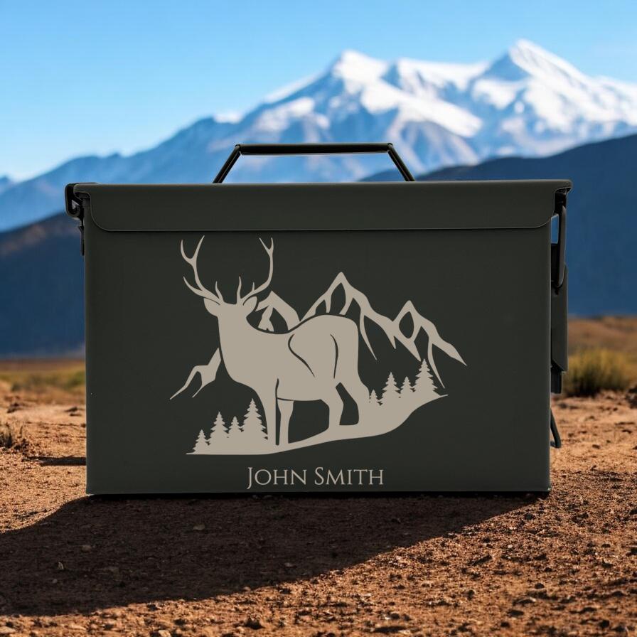 Engraved .50 & .30 Cal Ammo Box