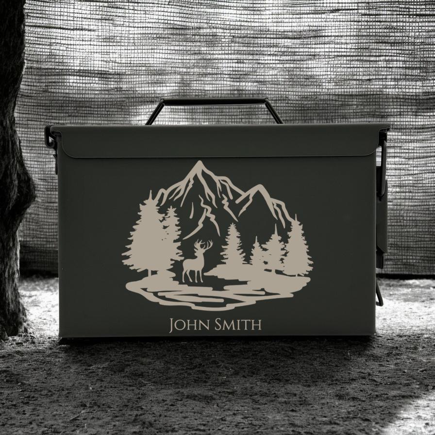 Engraved .50 & .30 Cal Ammo Box