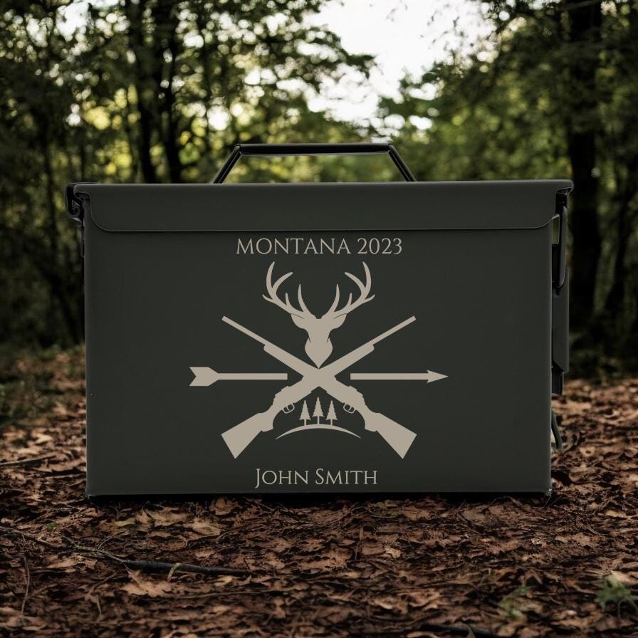 Engraved .50 & .30 Cal Ammo Box