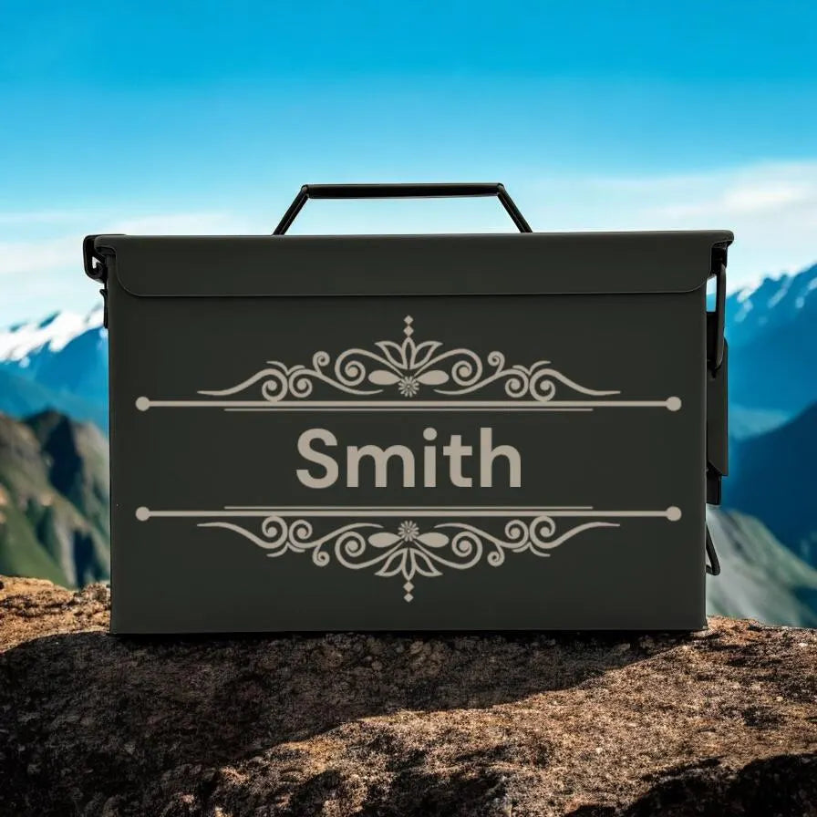 Engraved .50&.30 Cal Ammo Box