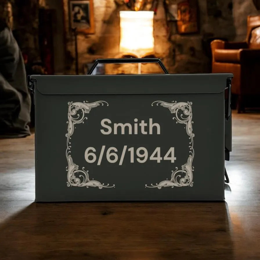 Engraved .50&.30 Cal Ammo Box