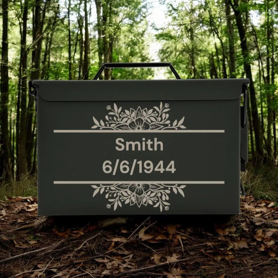 Engraved .50&.30 Cal Ammo Box