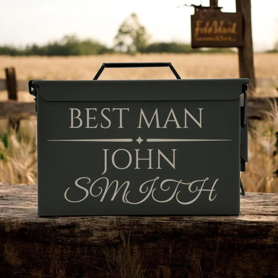 Engraved .50 & .30 Cal Ammo Box