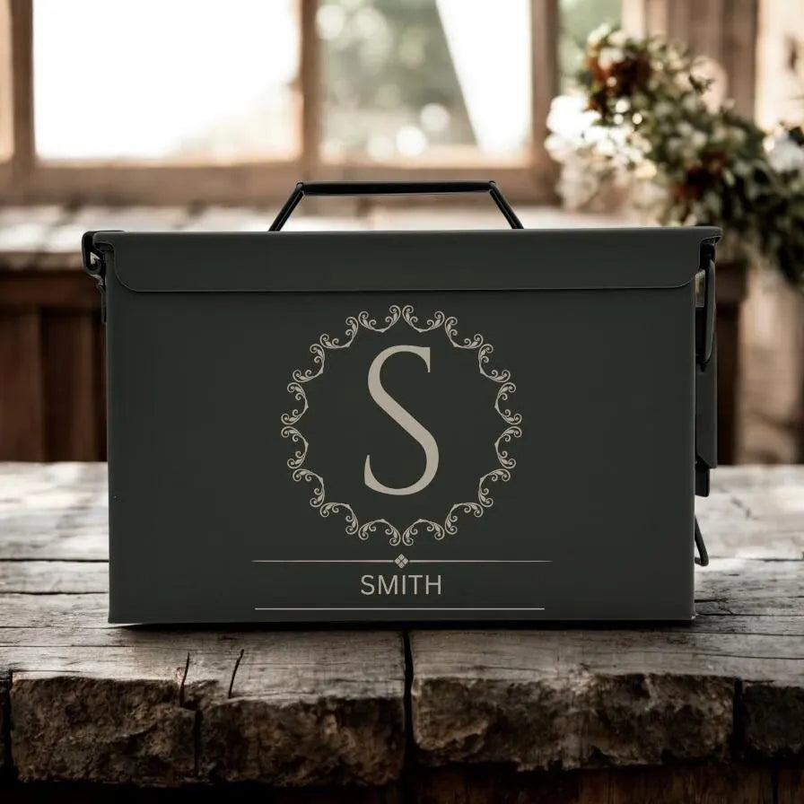 Engraved .50 & .30 Cal Ammo Box