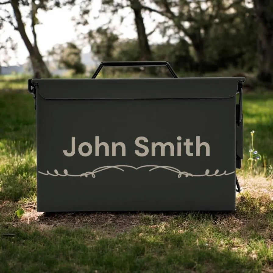 Engraved .50&.30 Cal Ammo Box