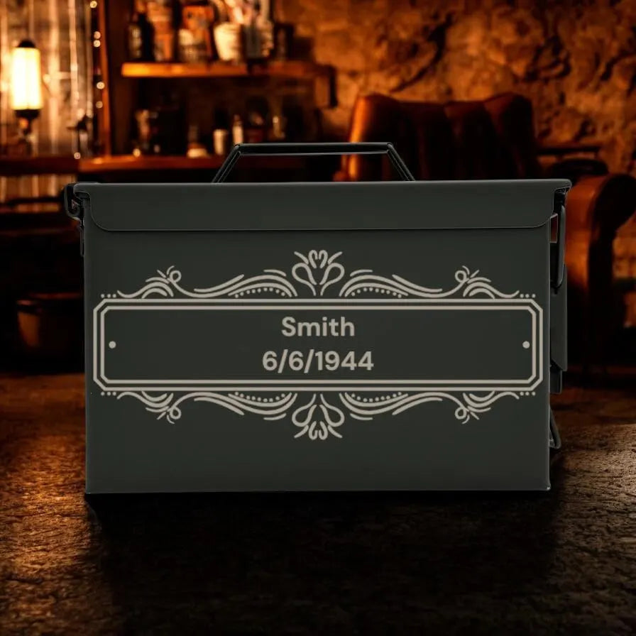 Engraved .50&.30 Cal Ammo Box
