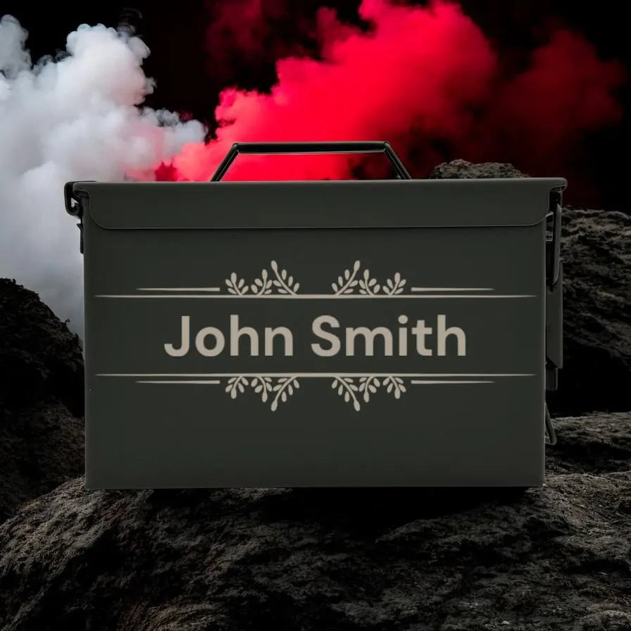 Engraved .50&.30 Cal Ammo Box