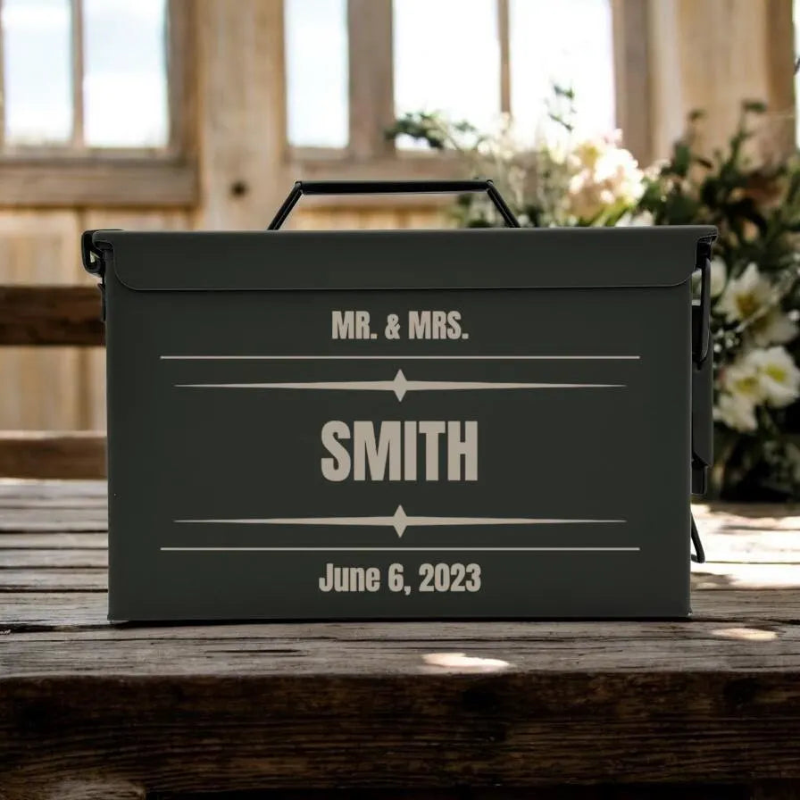 Engraved .50 & .30 Cal Ammo Box