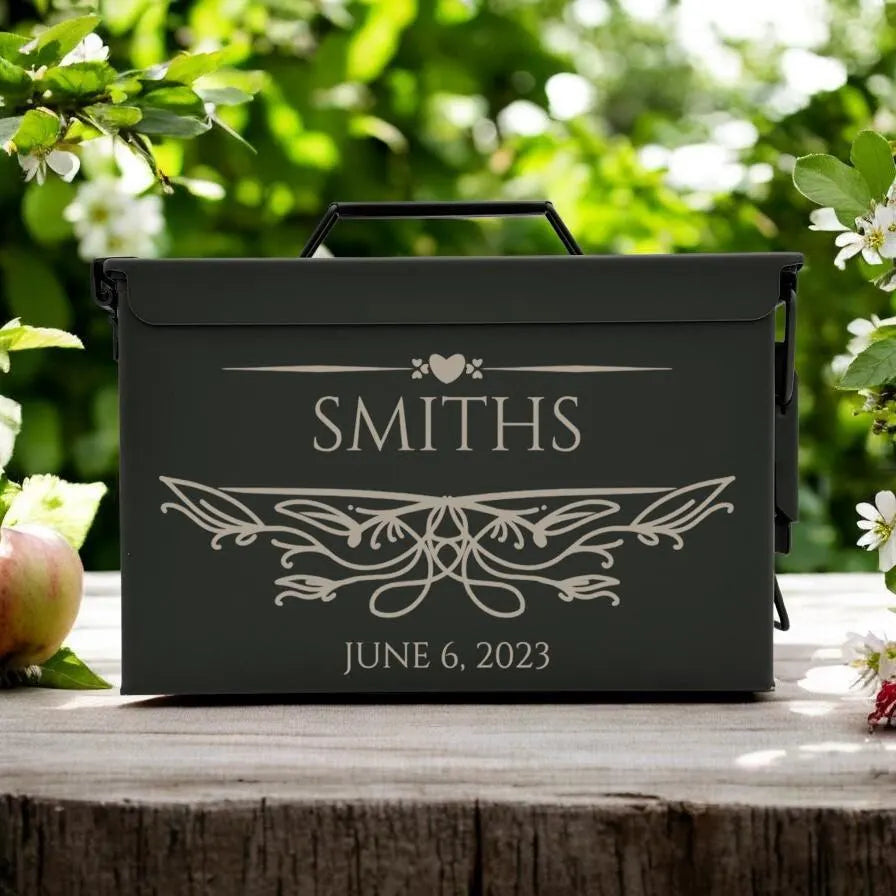 Engraved .50 & .30 Cal Ammo Box