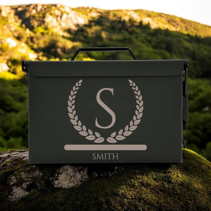 Engraved .50 & .30 Cal Ammo Box