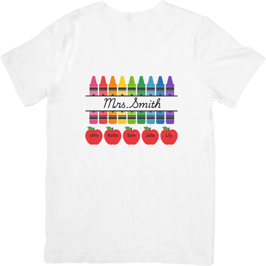 Name and Student Apples T-Shirt