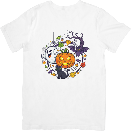 Pumpkin and Ghost Youth T-Shirt