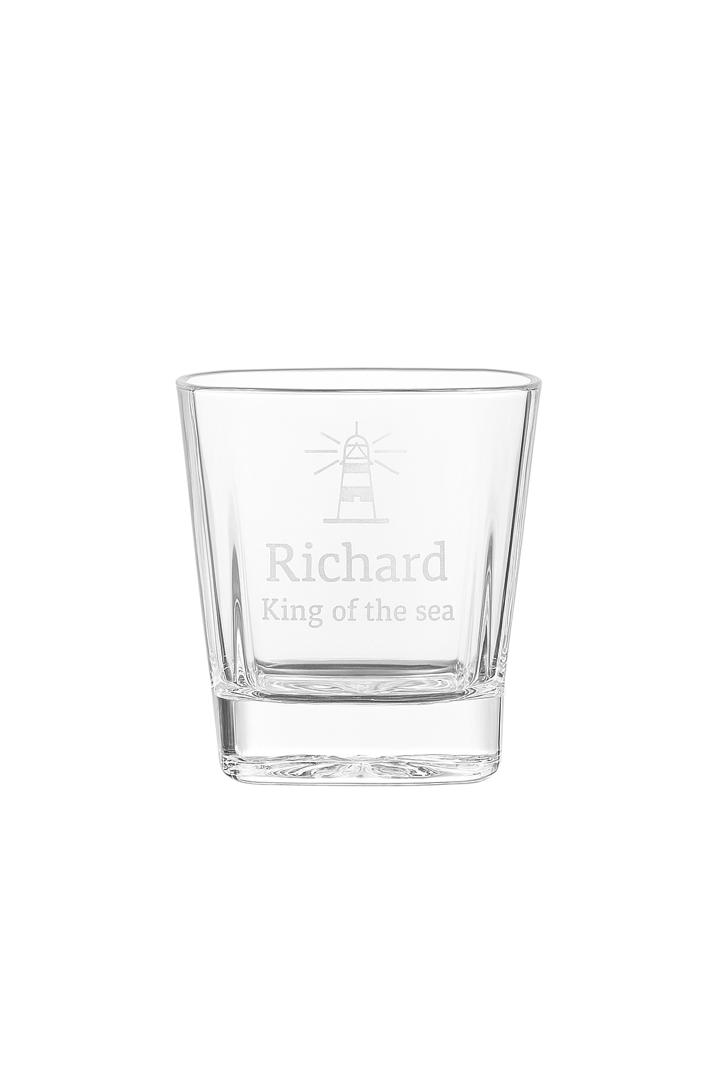 Laser Engraved Whiskey Glass
