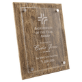 9" x 12" Barnwood Floating Acrylic Plaque