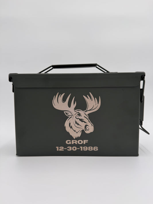 Customizable Laser Engraved Ammo Can