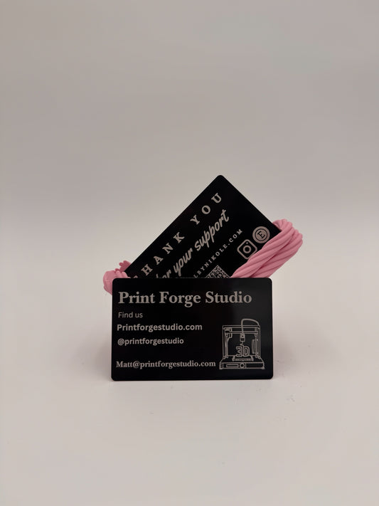 Laser Engraved Metal Business Cards