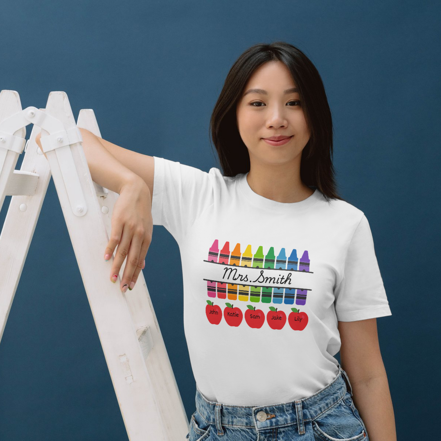 Name and Student Apples T-Shirt