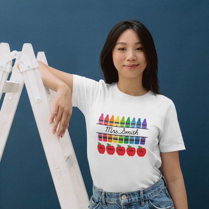 Name and Student Apples T-Shirt