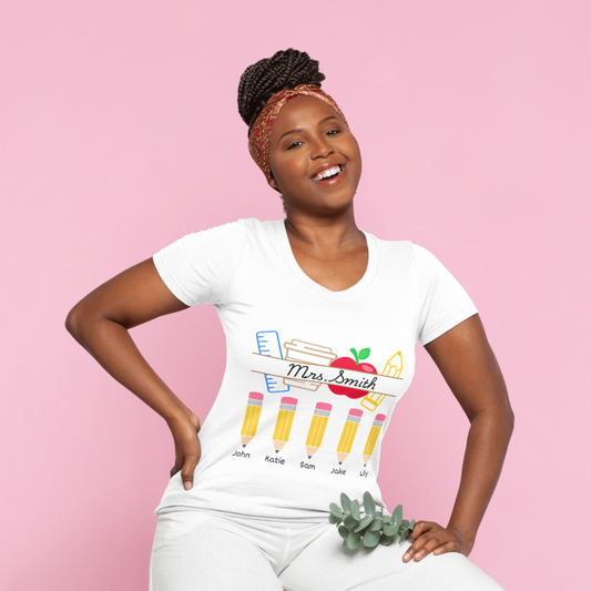 Name and Student Pencils T-Shirt