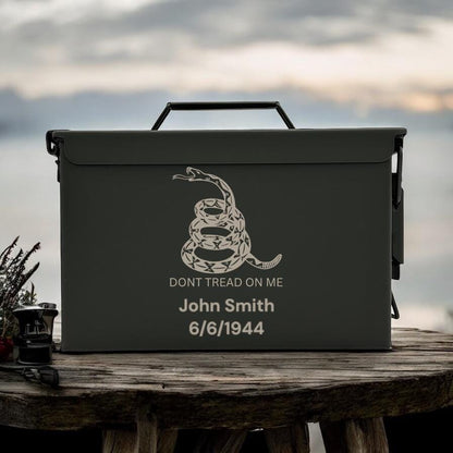 Engraved .50 & .30 Cal Ammo Box