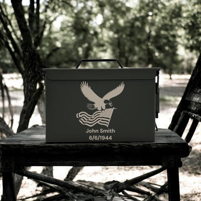 Engraved .50 & .30 Cal Ammo Box