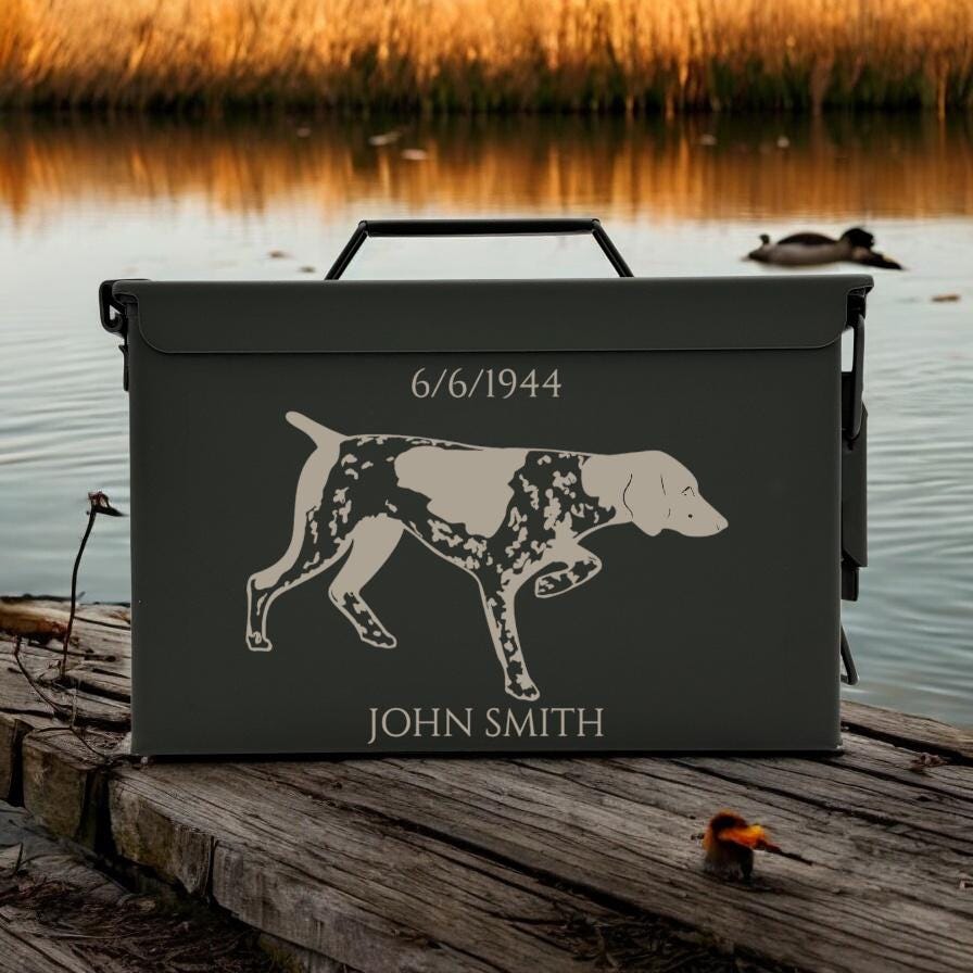 Authentic Engraved Hunting Ammo Can, Fathers day, Christmas Gifts for Men, Gift for Him, Hunter Gift,Dad Gift, Personalized Gift for Husband