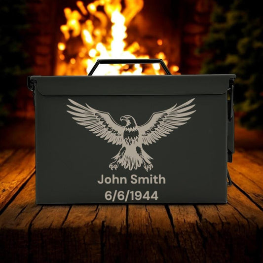 Engraved .50 & .30 Cal Ammo Box