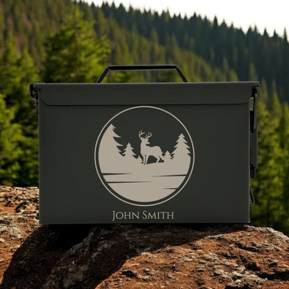 Engraved .50 & .30 Cal Ammo Box