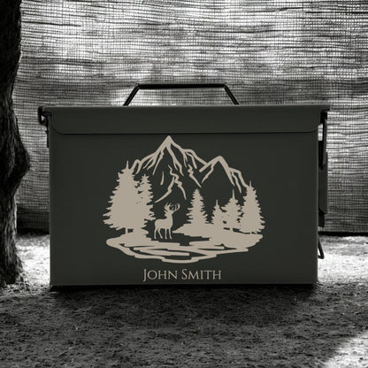 Engraved .50 & .30 Cal Ammo Box