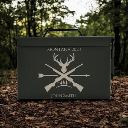 Engraved .50 & .30 Cal Ammo Box