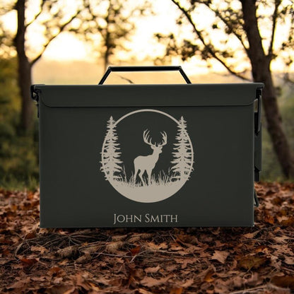 Engraved .50 & .30 Cal Ammo Box