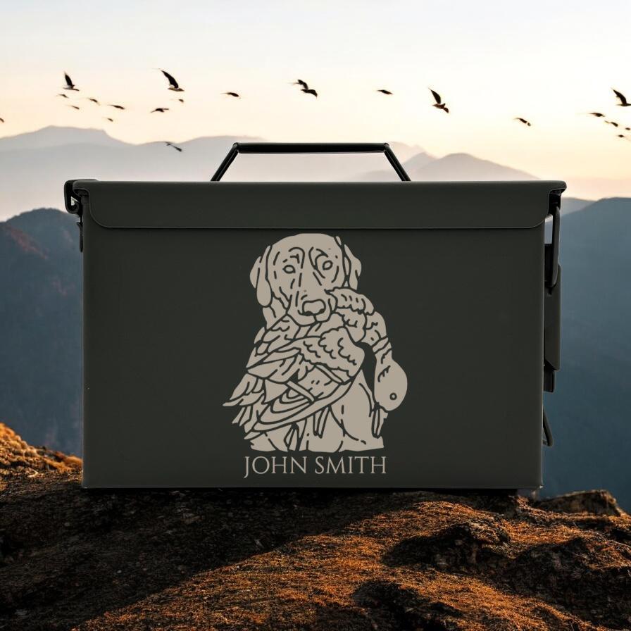 Authentic Engraved Hunting Ammo Can, Fathers day, Christmas Gifts for Men, Gift for Him, Hunter Gift,Dad Gift, Personalized Gift for Husband