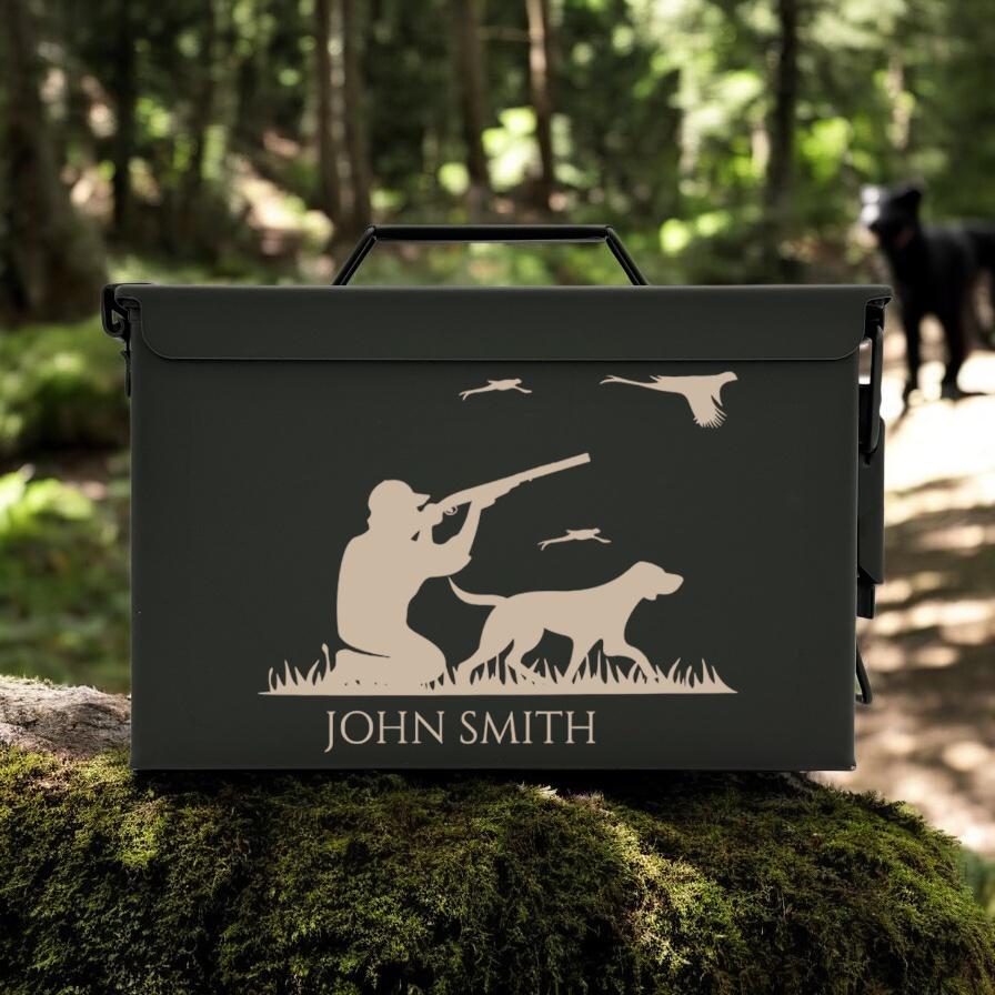 Authentic Engraved Hunting Ammo Can, Fathers day, Christmas Gifts for Men, Gift for Him, Hunter Gift,Dad Gift, Personalized Gift for Husband