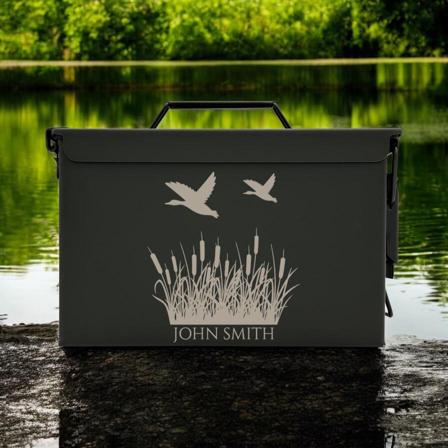 Authentic Engraved Hunting Ammo Can, Fathers day, Christmas Gifts for Men, Gift for Him, Hunter Gift,Dad Gift, Personalized Gift for Husband