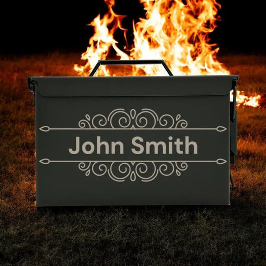 Engraved .50&.30 Cal Ammo Box
